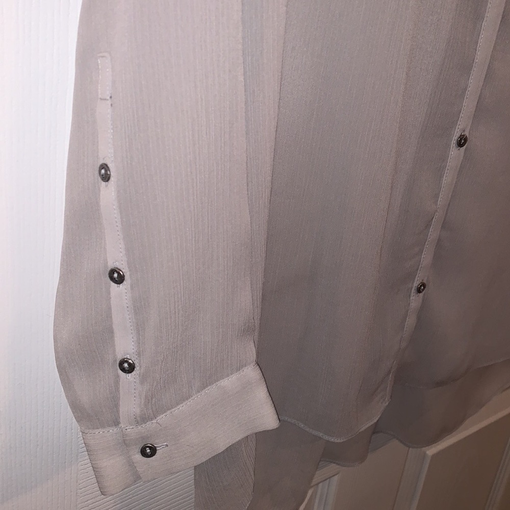 Helmut Lang Sheer Button Down Top - image 5